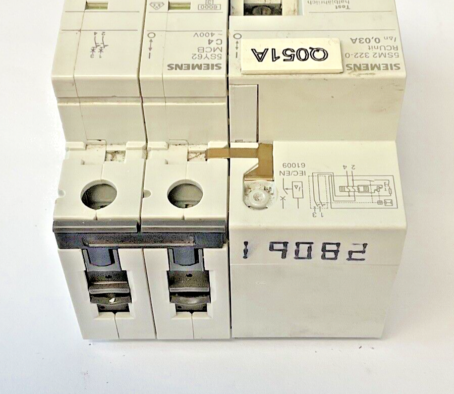 SIEMENS 5SM2 322-0 RC UNIT 5SY62 MCB C4 400V