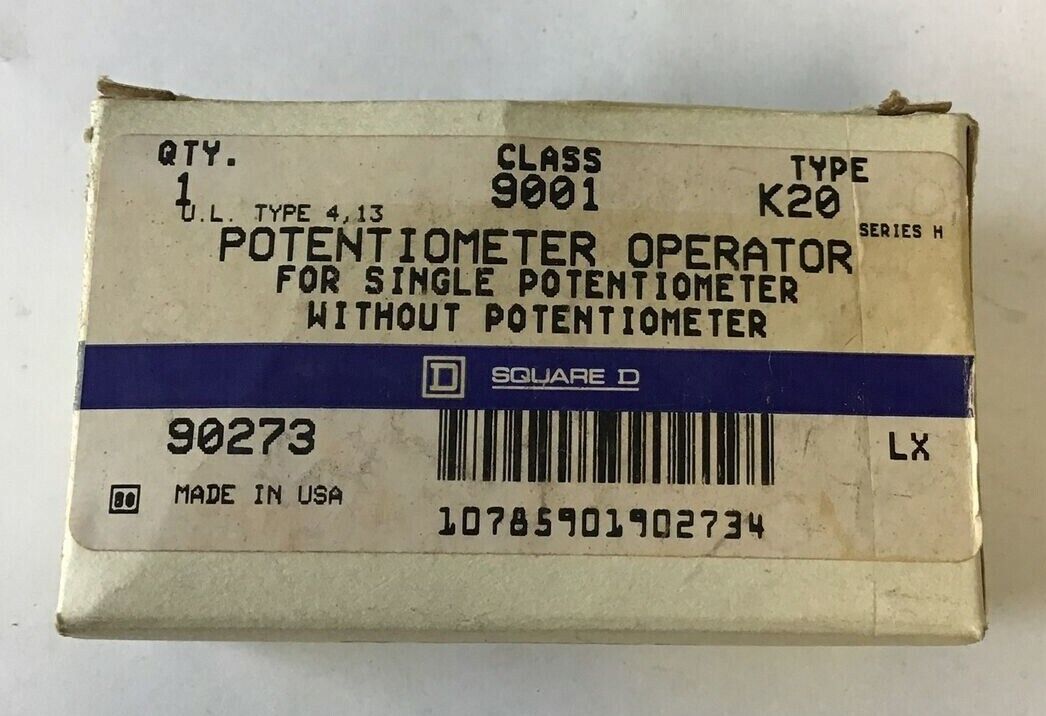 SQUARE D 9001K20 POTENTIOMETER OPERATOR SER.H