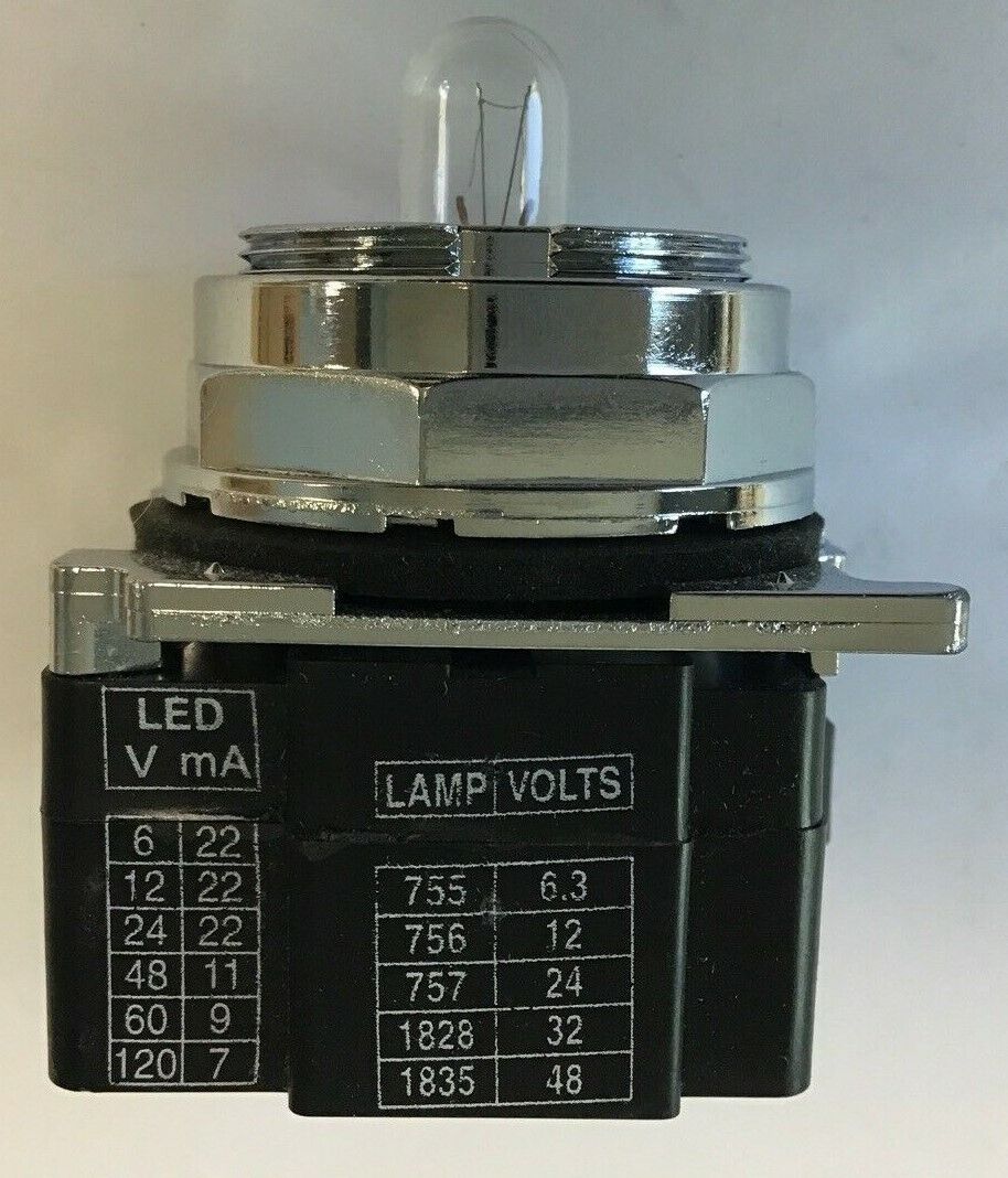 CUTLER-HAMMER 10250T206NC1N INDICATING LIGHT 24VAC/DC SER.B2 W/O LENS CAP