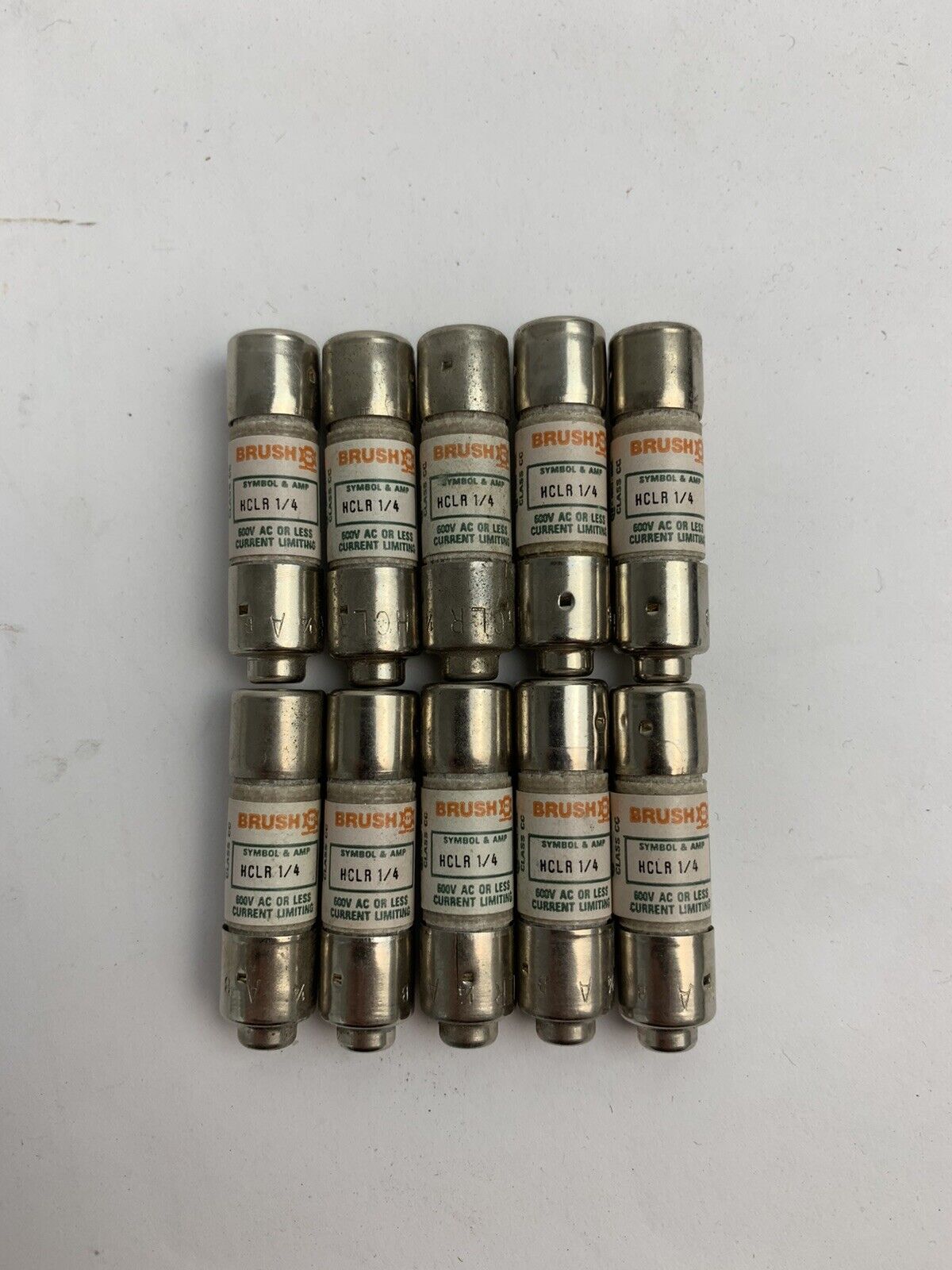 Brush HCLR1/4 1/4A 600V Fuse "Lot of 10"