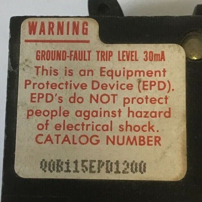 SQUARE D QOB115EPD1200 CIRCUIT BREAKER 15AMP 120VAC