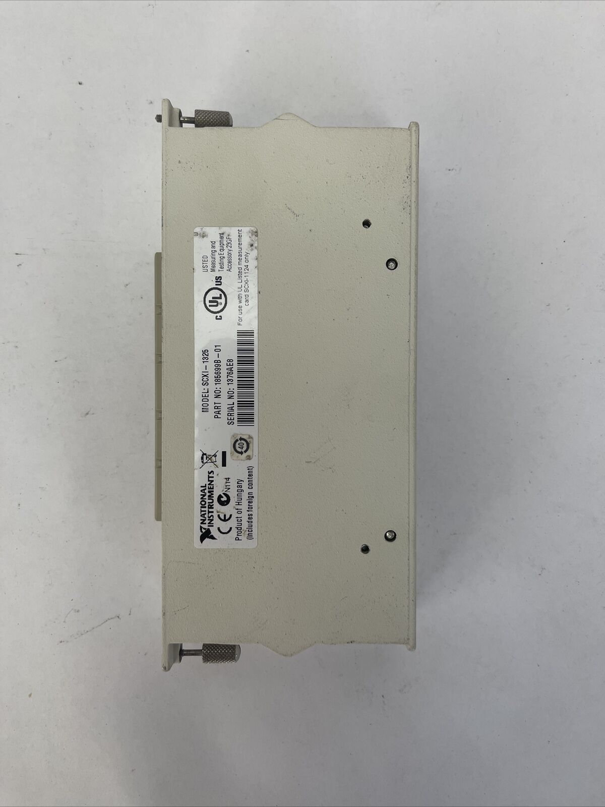 NATIONAL INSTRUMENTS SCXI-1325 TERMINAL BLOCK 250V