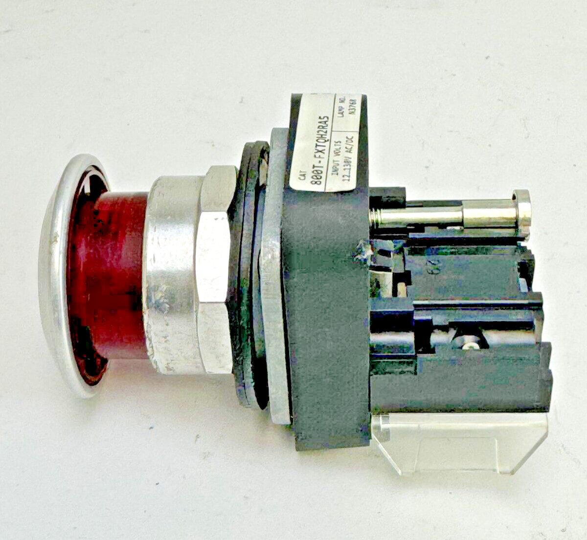 ALLEN-BRADLEY - 800T-FXTQH2RA5 SER. U - RED PUSH/PULL BUTTON *READ MISSING SCREW