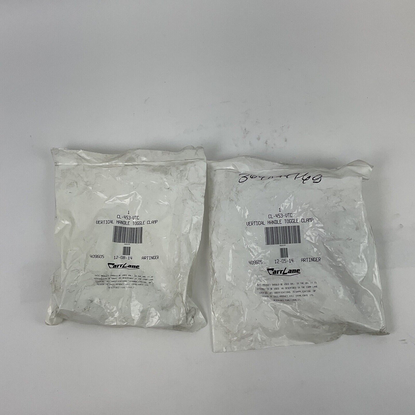 CARR LANE CL-453-VTC VERTICAL HANDLE TOGGLE CLAMP ***LOTOF2***