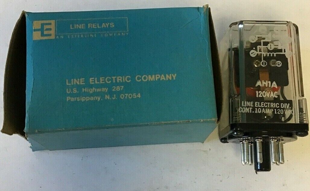 LINE ELECTRIC AH1A RELAY 120VAC 10A