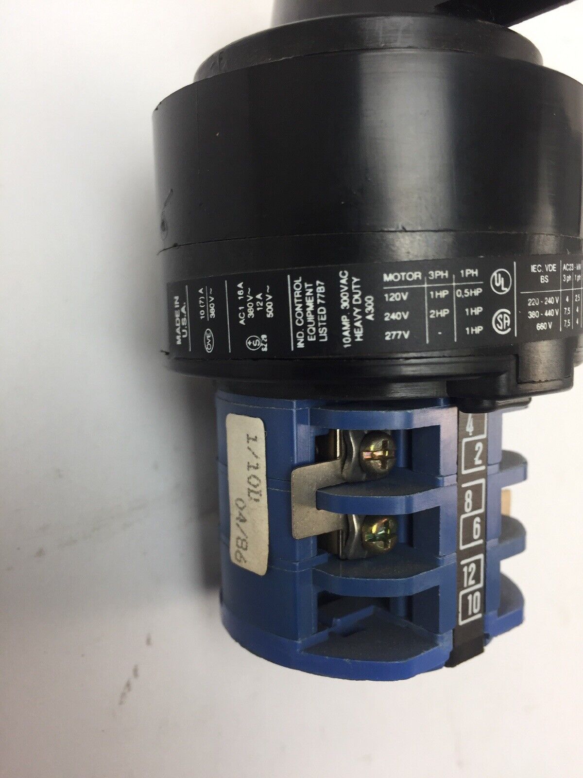 KRAUS & NAIMER C10B A243 ROTARY SWITCH