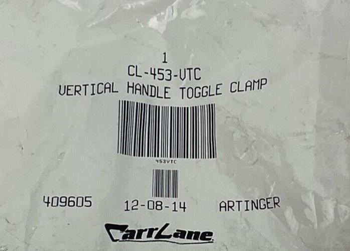 CARR LANE CL-453-VTC VERTICAL HANDLE TOGGLE CLAMP ***LOTOF2***