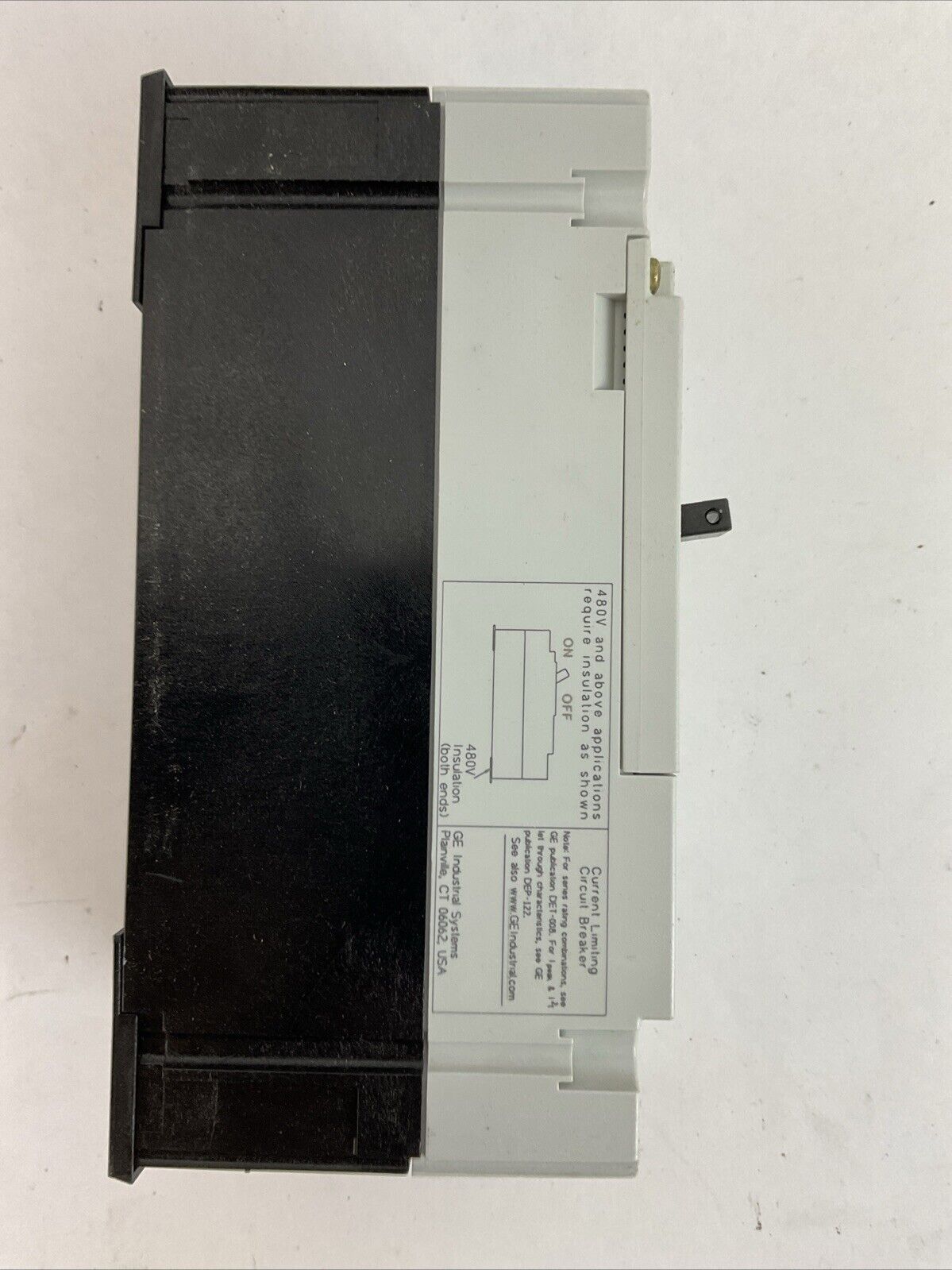 GE FCS36TE050R RECORD PLUS CIRCUIT BREAKER 50AMP 500VDC 600Y/347VAC 480VAC 3POLE