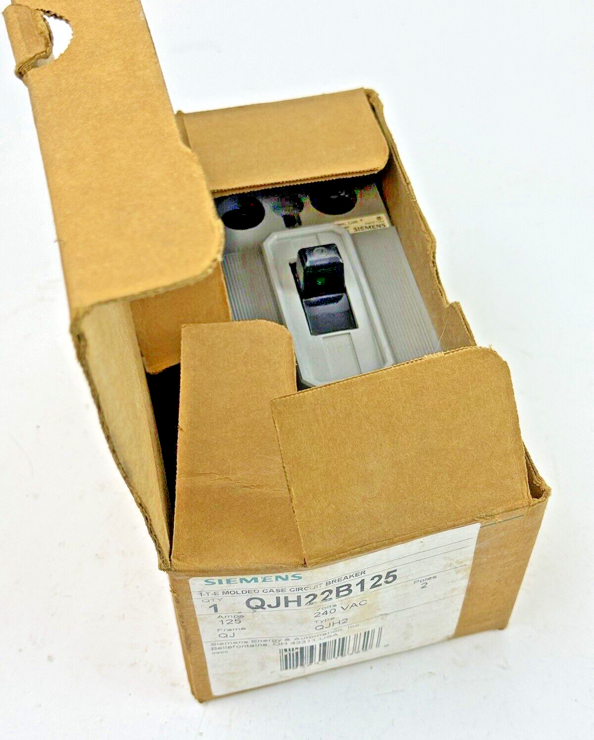 SIEMENS - ITE - QJH22B125 - MOLDED CASE CIRCUIT BREAKER - 2 POLE, 240 VAC, 125 A