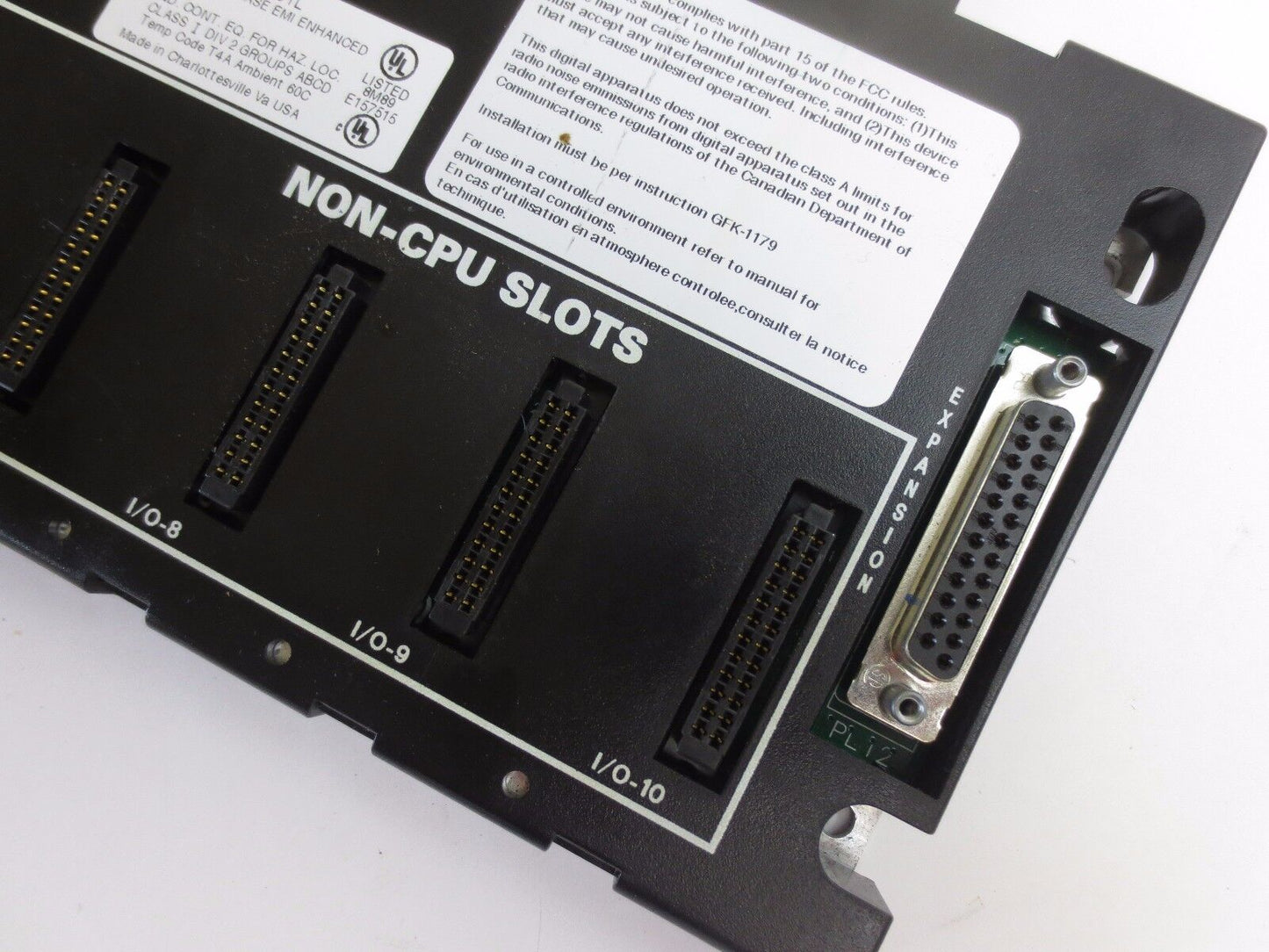 GE FANUC IC693CHS391L BASE 10-SLOT for PROGRAMMABLE CONTROLLER