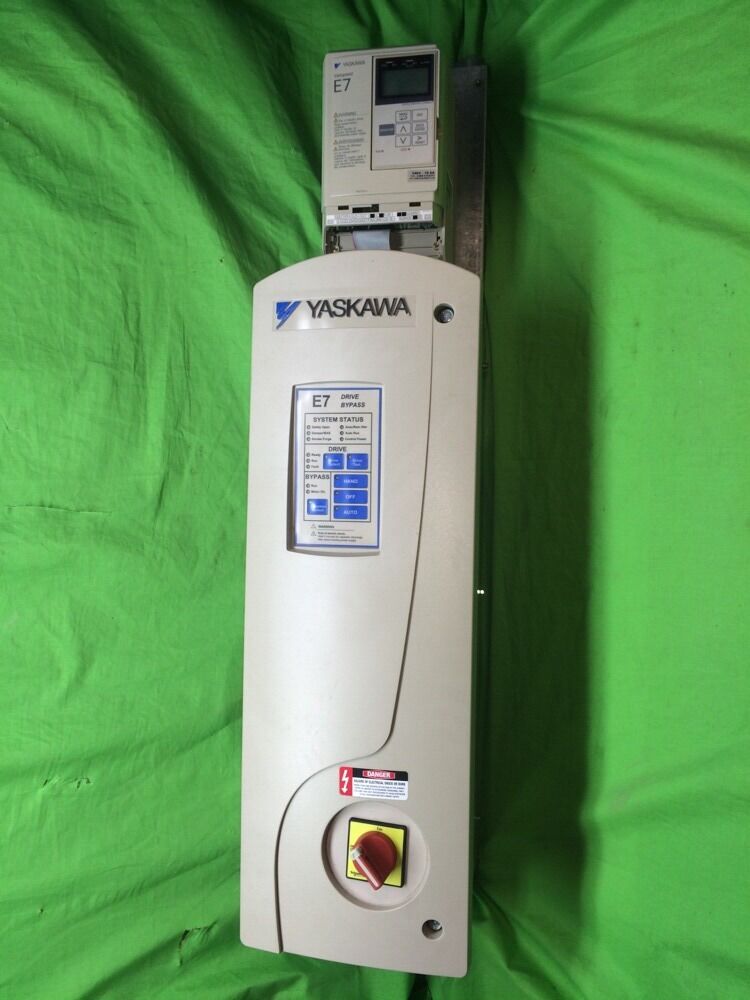 YASKAWA E7 DRIVE BYPASS 208V 3P 10A E7NVD010GXY