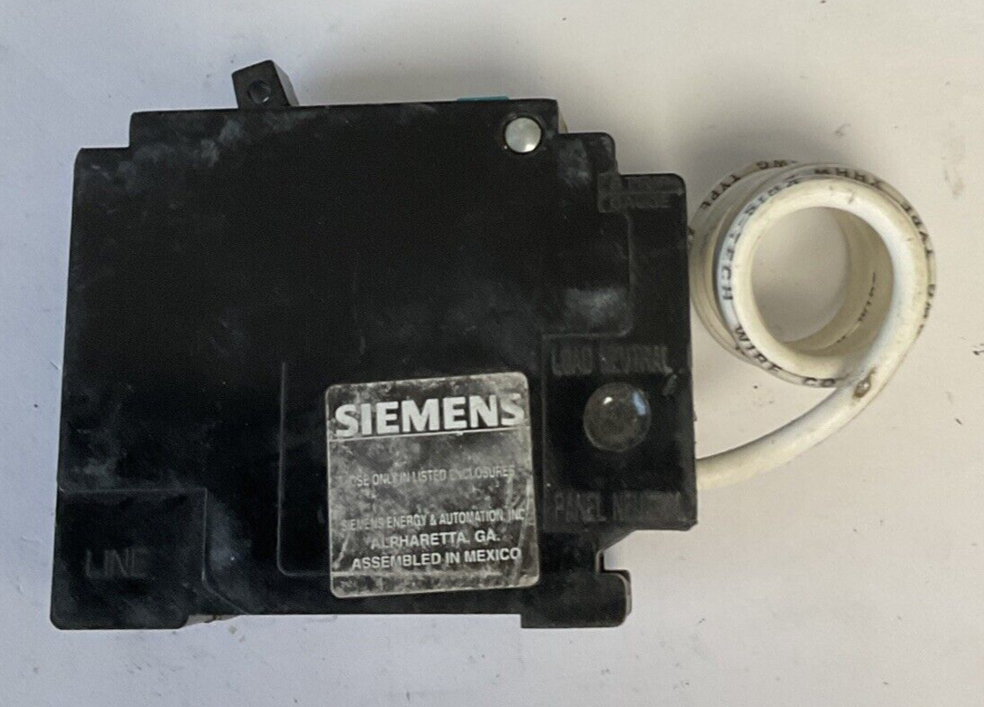 SIEMENS QAF115 CIRCUIT BREAKER 10KA 120VAC 50/60HZ