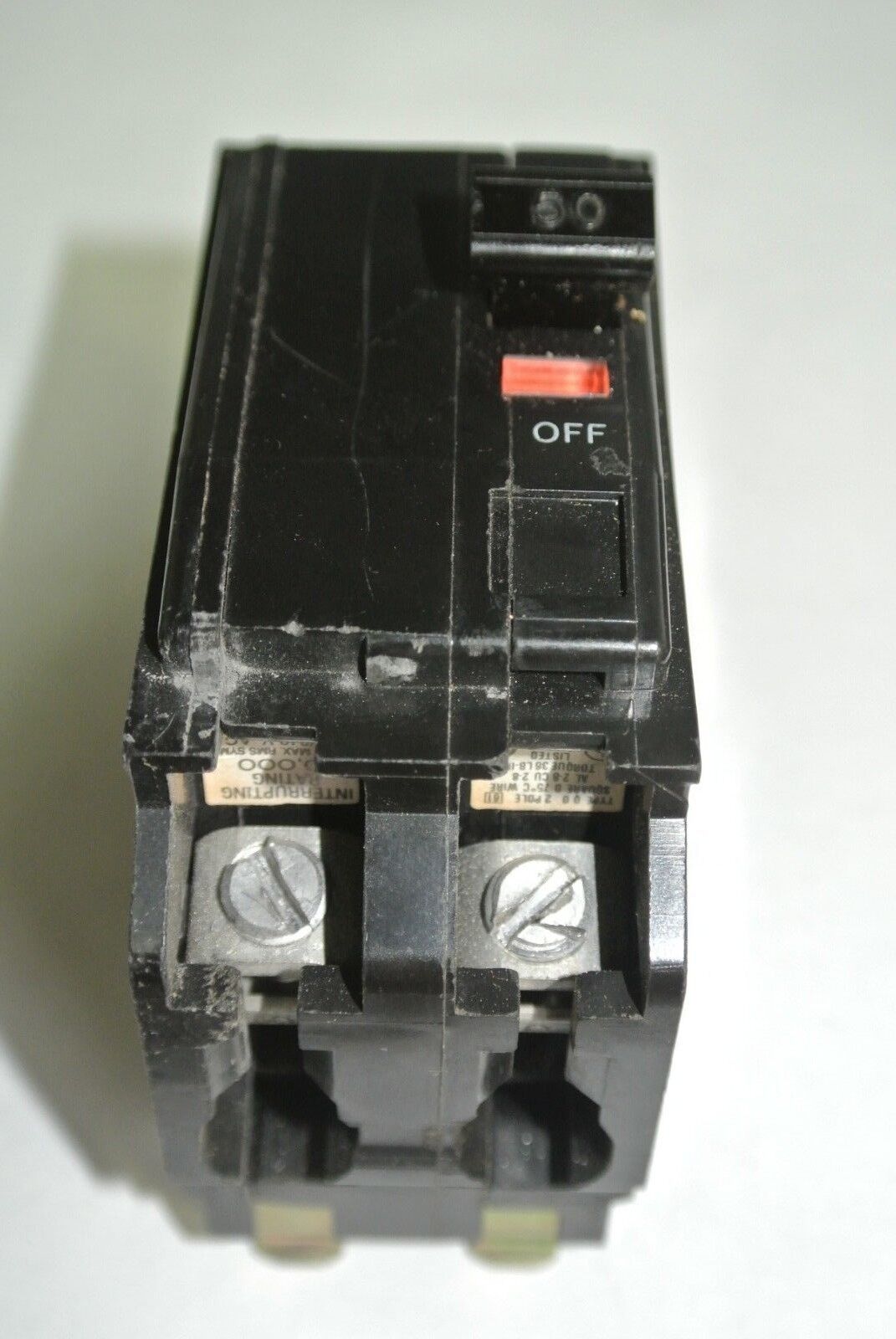 SQUARE D CIRCUIT BREAKER - 2-POLE, 1 THROW 50A