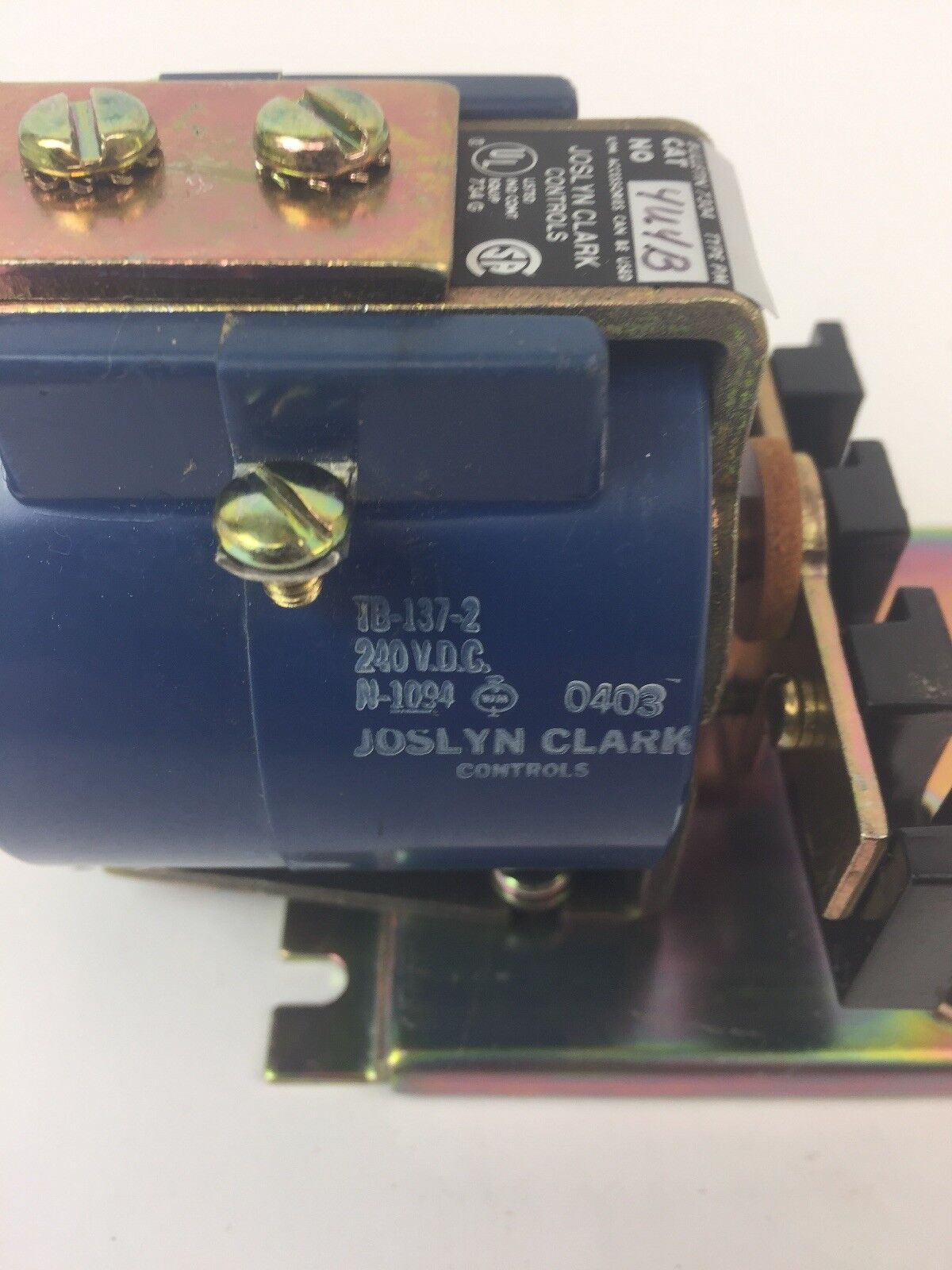 JOSLYN PM D.C. CONTROL RELAY COIL TB-137-2 240VDC