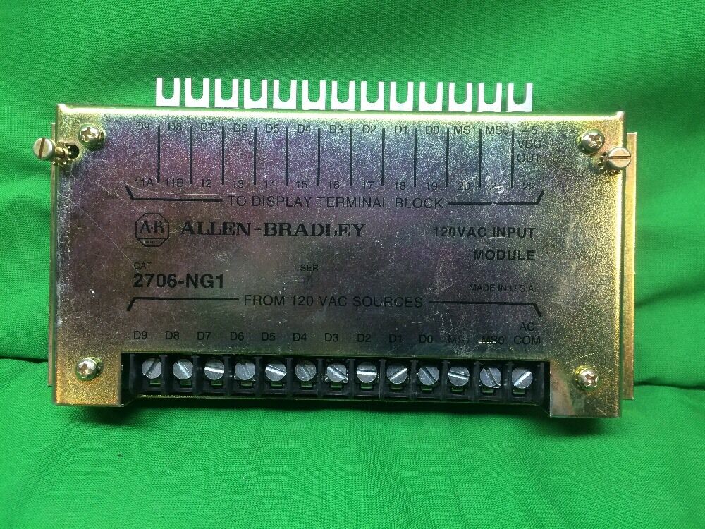 ALLEN BRADLEY 2706-NG1 SERIES C 120 VAC INPUT CONVERTER MODULE