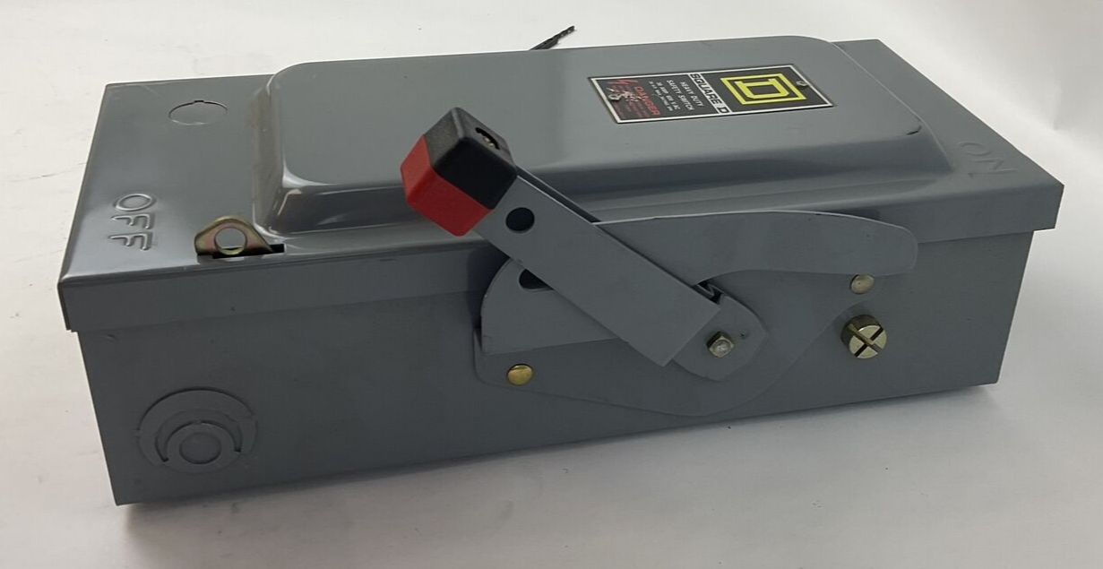 SQUARE D HU361 SAFETY SWITCH NON-FUSIBLE SER.ER 30A 600V