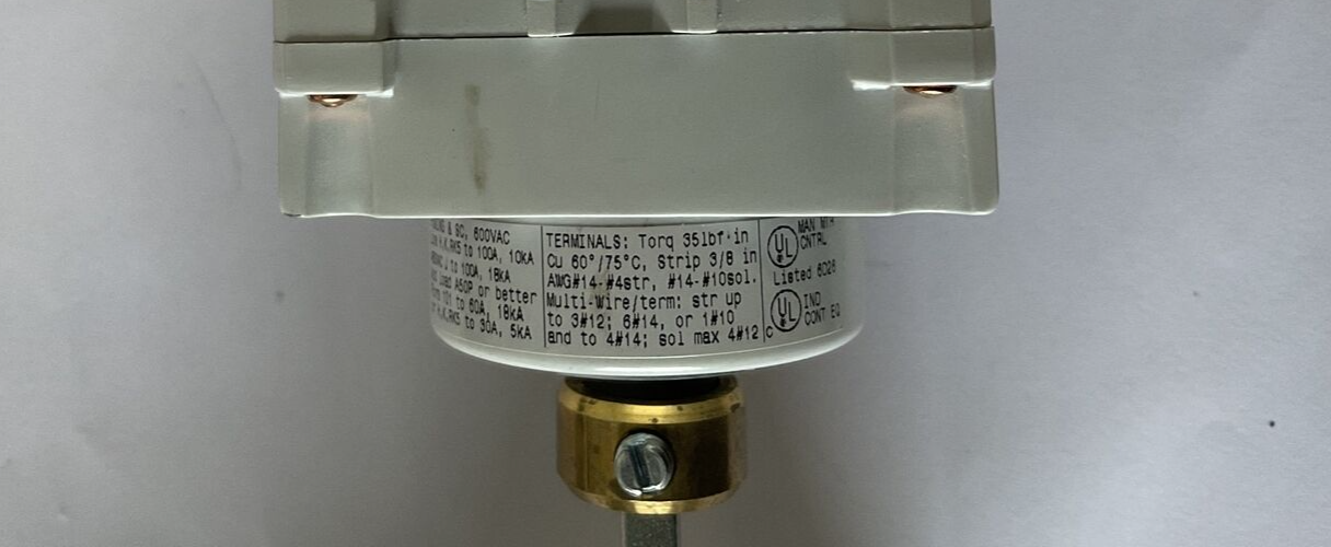 SIEMENS LBR3040 SWITCH DISCONNECT HANDLE 600VAC 40A