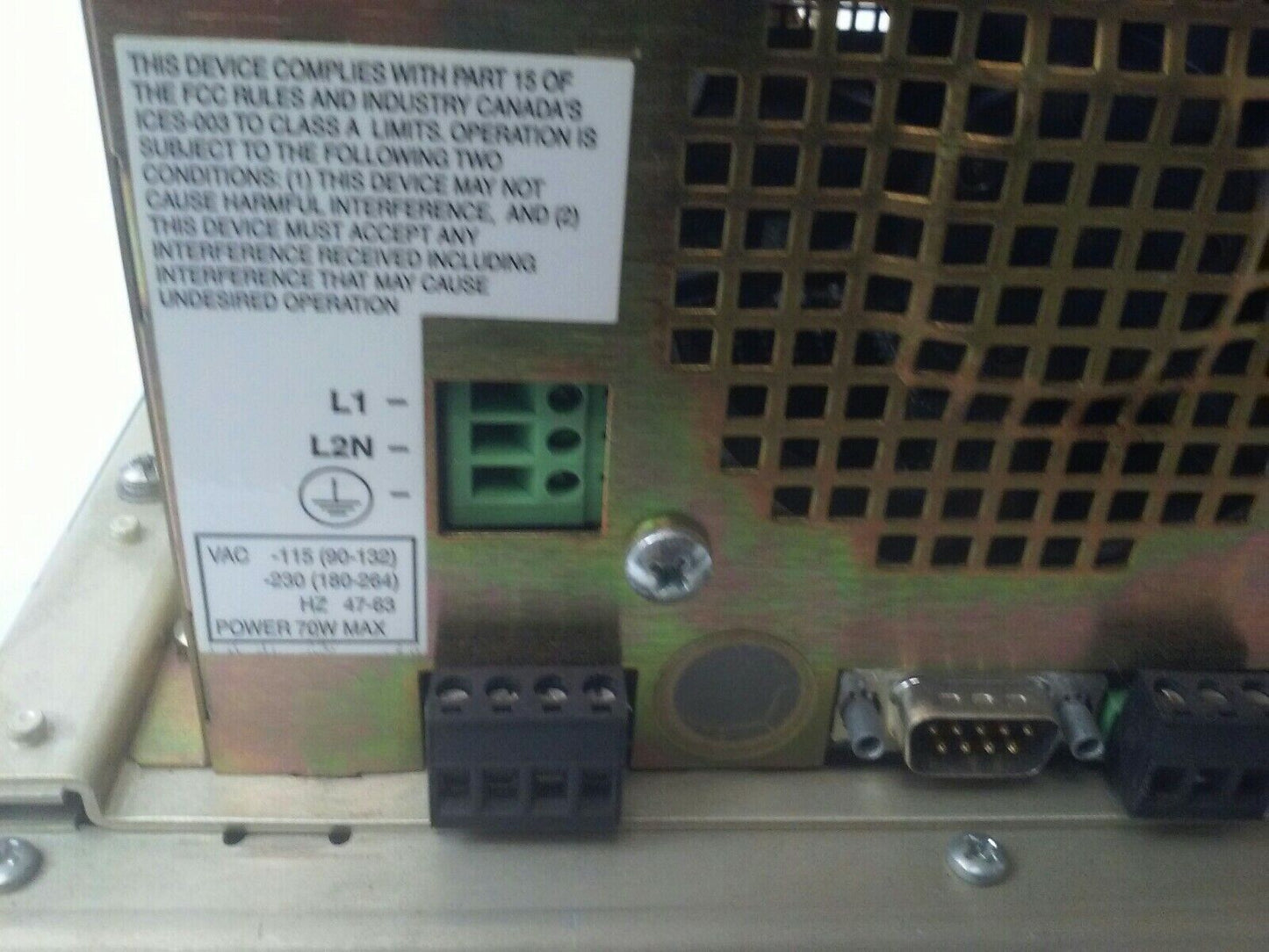 ALLEN BRADLEY 2711E-T10C6 SER. D REV. A PANELVIEW 1000E TERMINAL FRN 5.14