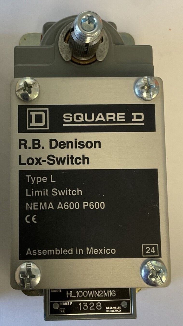 SQUARE D HL100WN2M16 LIMIT SWITCH SER.F TYPE L