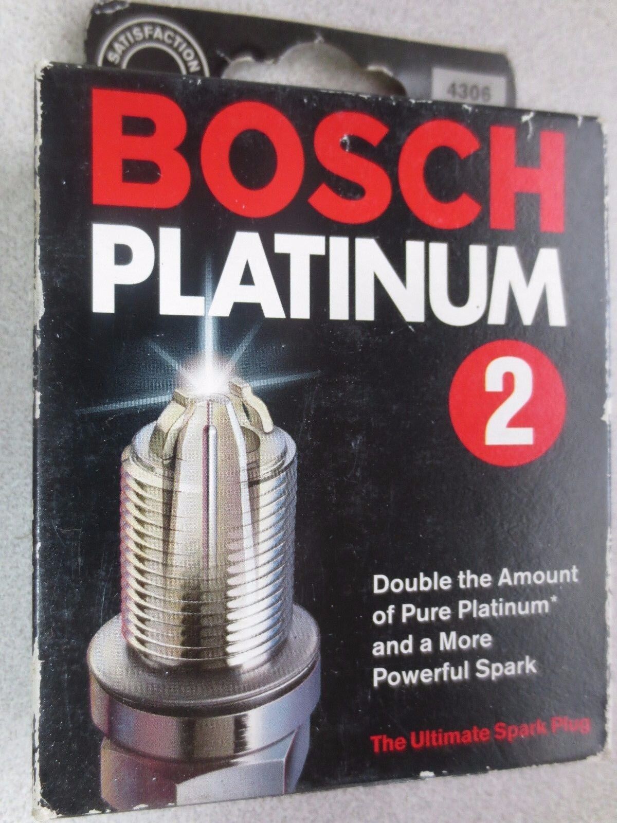 BOSCH 4306 / 0 242 229 684 PLATINUM 2 SPARK PLUGS - NEW SURPLUS, PACK of 4