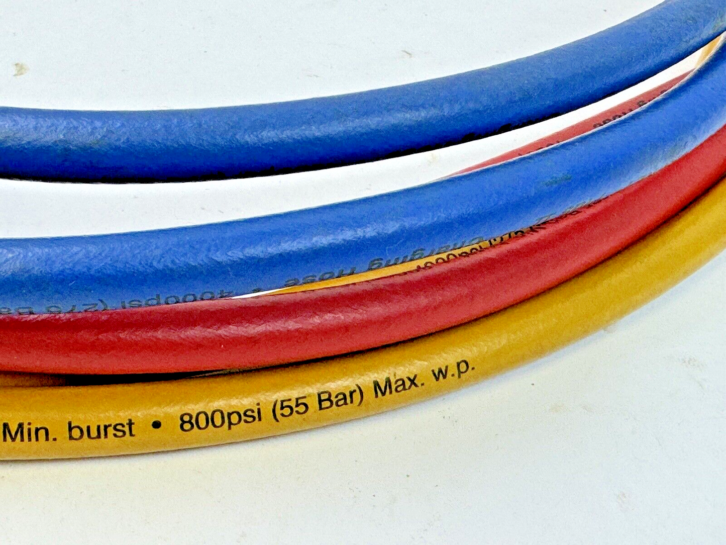 YELLOW JACKET - 22986 - PLUS II 72" 1/4" CHARGING HOSES -RED, YELLOW, BLUE