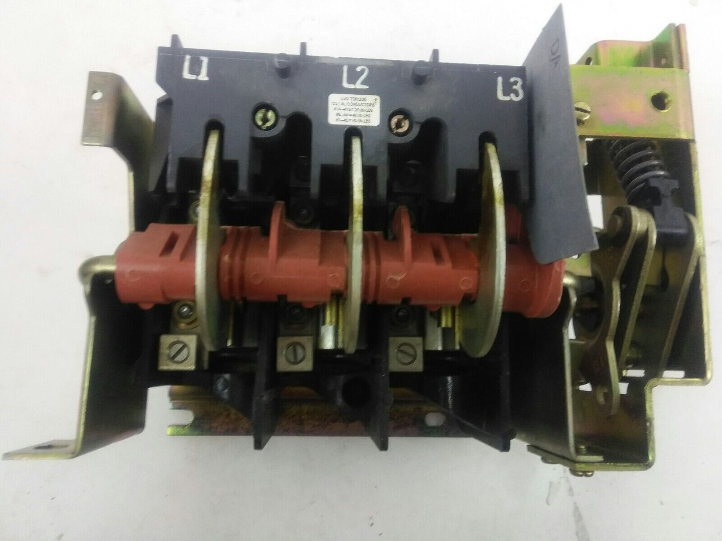 Square D 9422 TE-1 Series A Flange Mounted 100A Disconnect Switch 3P Non Fusible