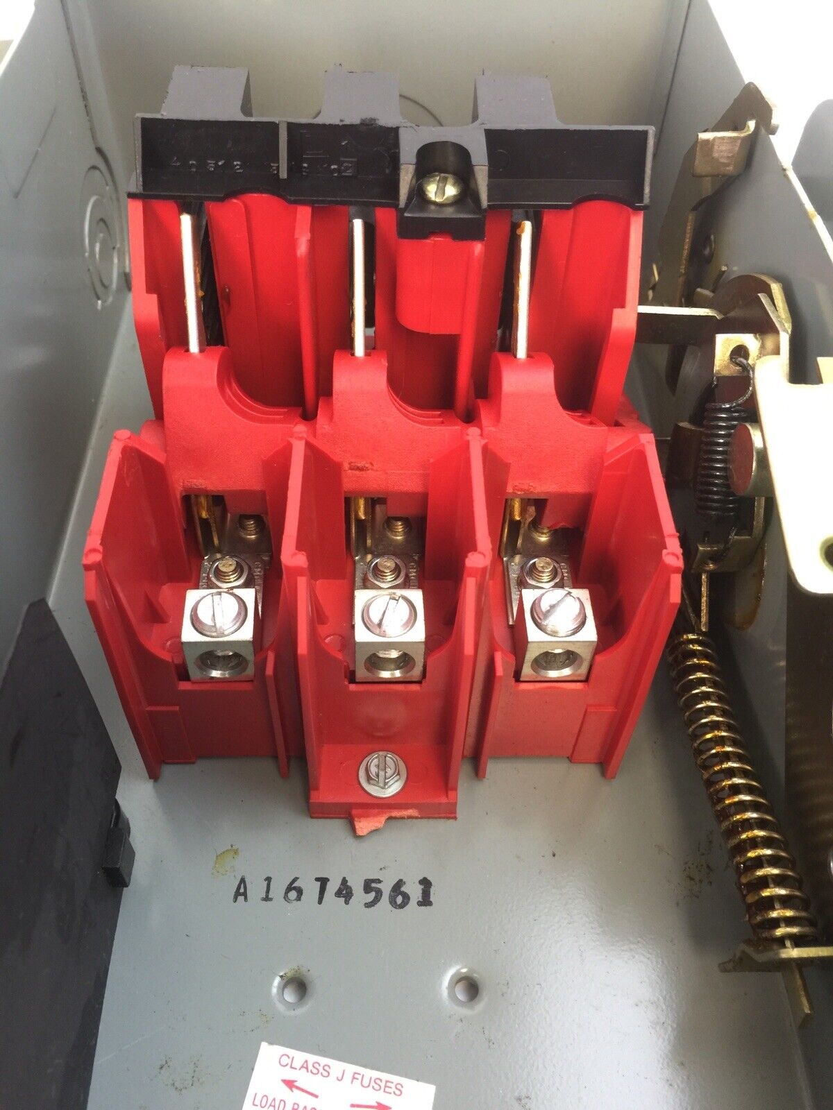 SQUARE D H-361 N NON FUSIBLE SAFETY SWITCH SER E1 600V 30A 30HP 3 POLE TYPE 1