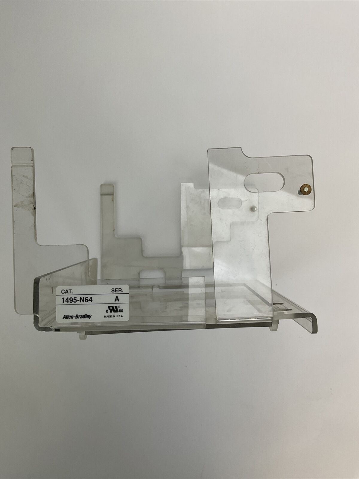 ALLEN BRADLEY 1495-N64 SER A CLEAR PROTECTIVE FUSE COVER WITH DOOR