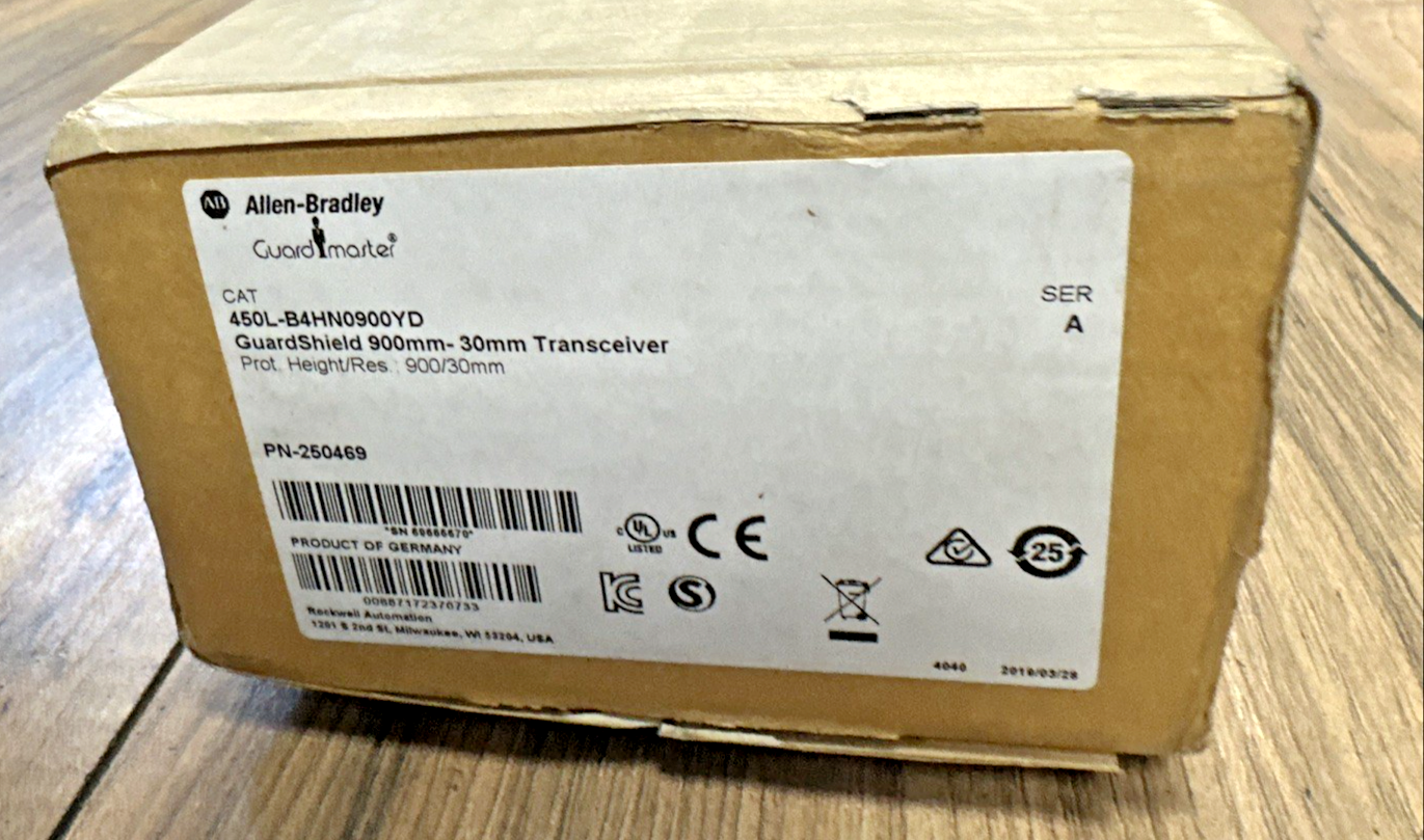 ALLEN BRADLEY 450L-B4HN0900YD TRANSCEIVER 900MM-30MM SER.A GUARDSHIELD