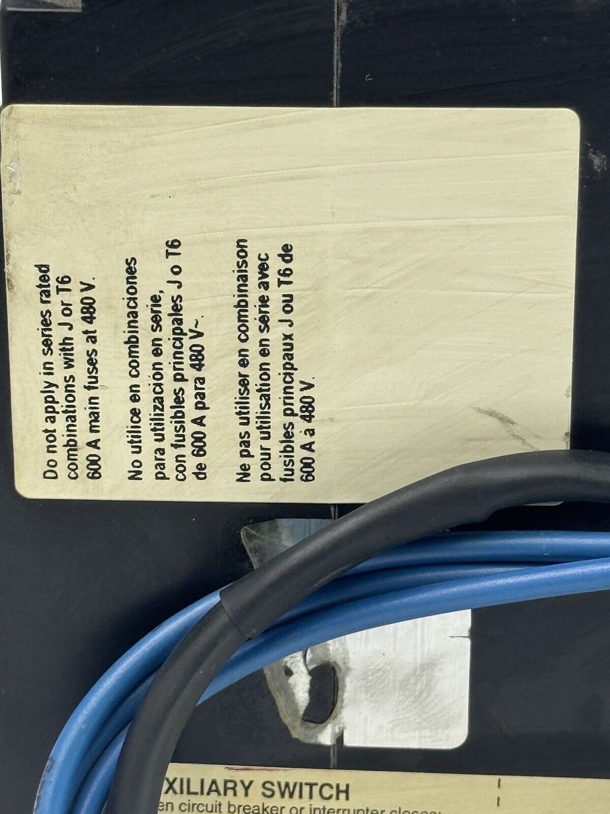 SQUARE D - FHL360401212 - MAG-GARD CIRCUIT BREAKER W/ AUX - 40A/3 POLE/600VAC