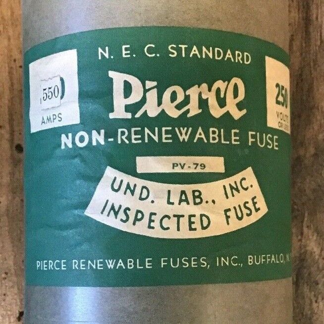 PIERCE PV-79 NON-RENEWABLE FUSE 550A 250V