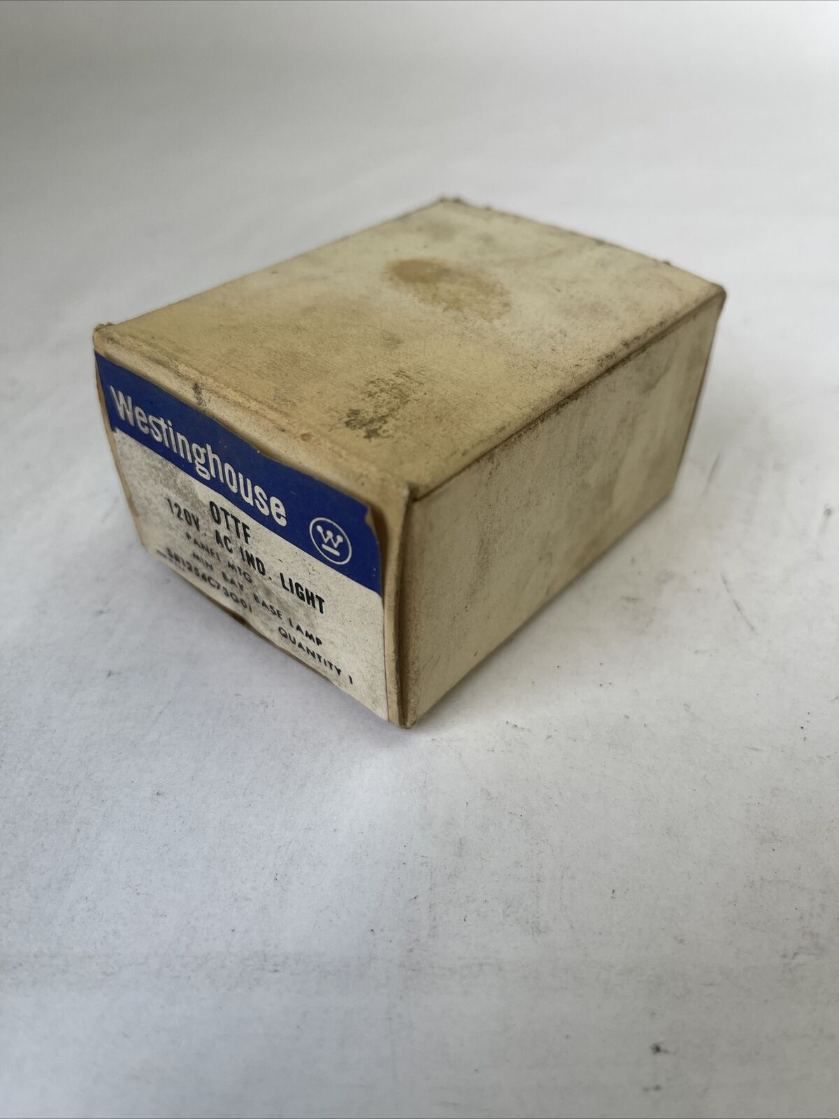 WESTINGHOUSE OTTF 120VAC INDICATOR LIGHT PANEL MTG MIN BAY BASE LAMP 1254C73G01
