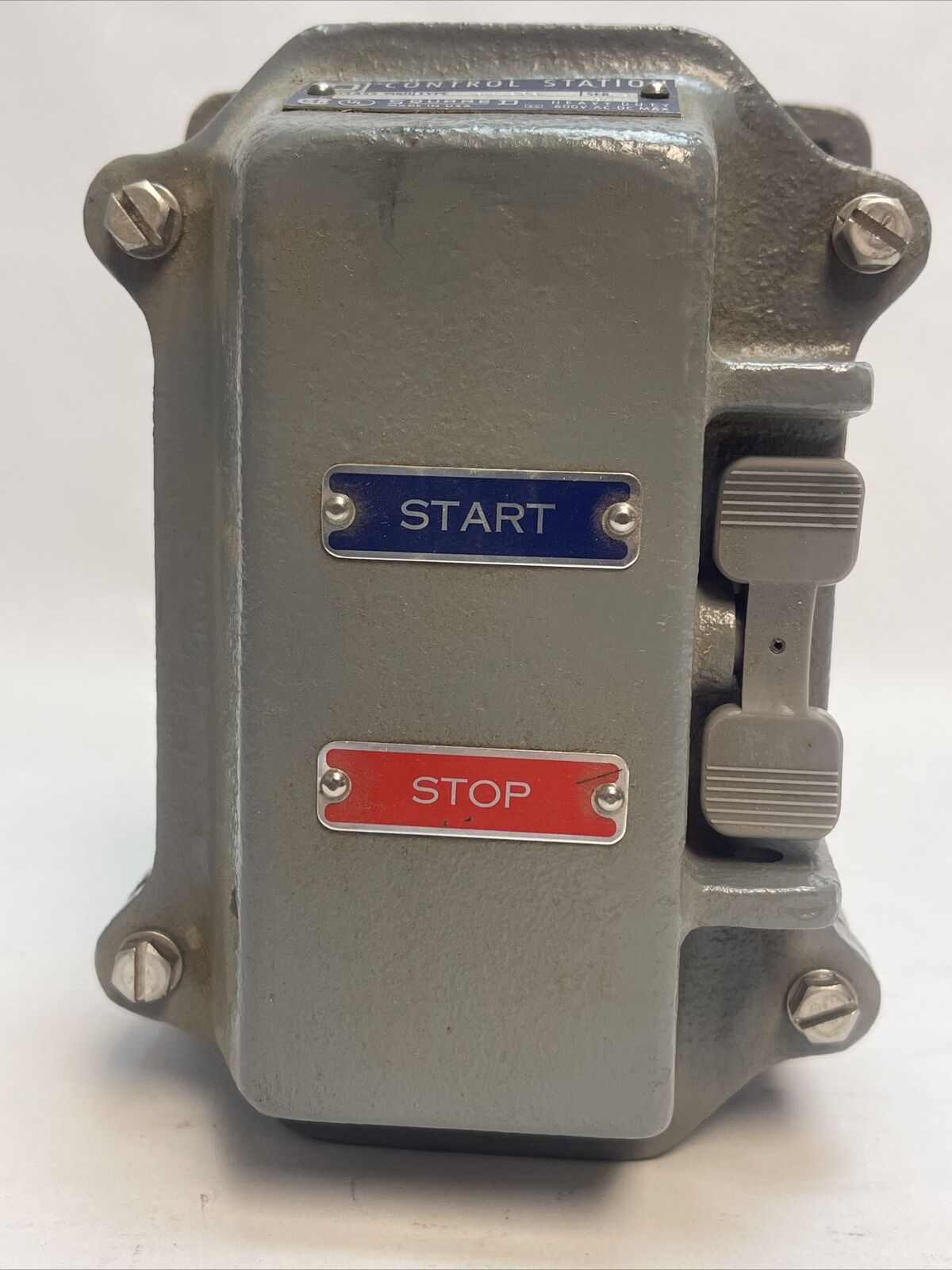 SQUARE D 9001 GW-206 CONTROL STATION SERIES A 600VAC PUSH BUTTON START STOP