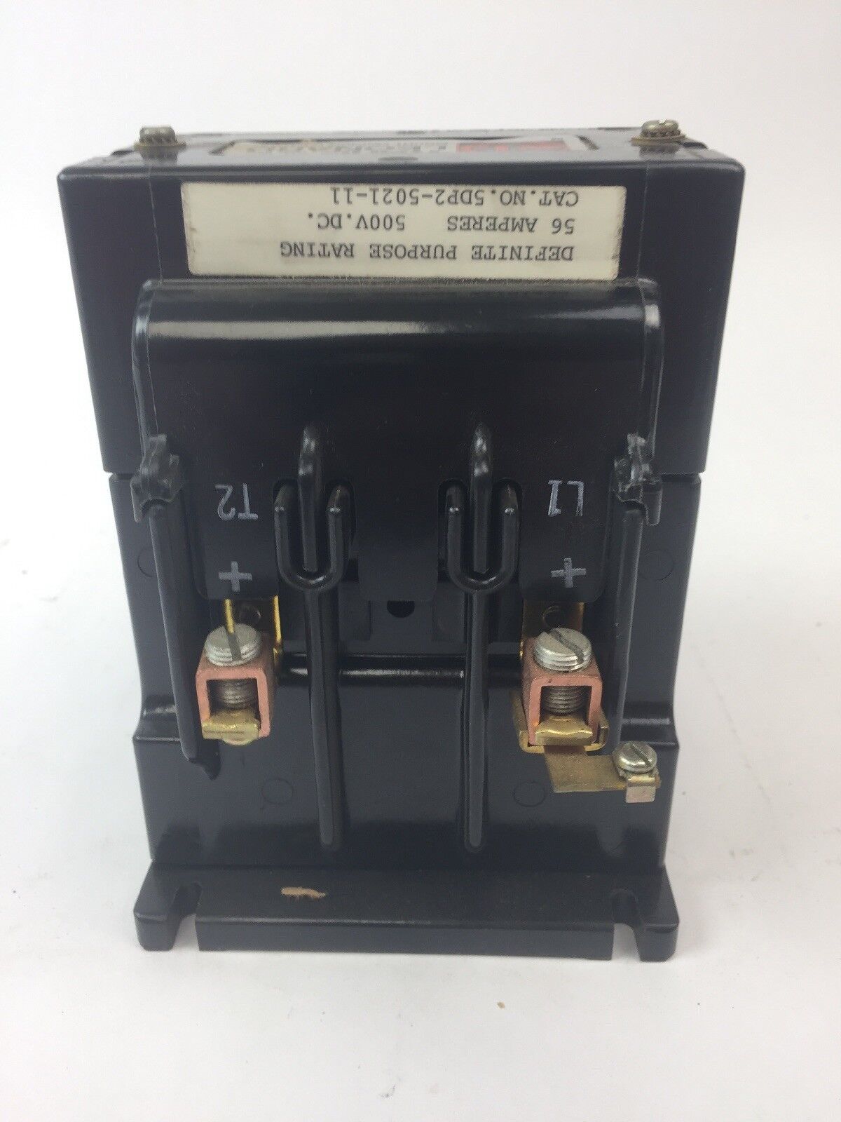 WARD LEONARD 5DP2-5021-11 DEFINITE PURPOSE CONTACTOR 56A 600VDC COIL 120VAC
