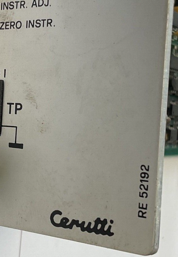 CERUTTI RE 52192 REMOTE REFERENCE BOARD/CARD
