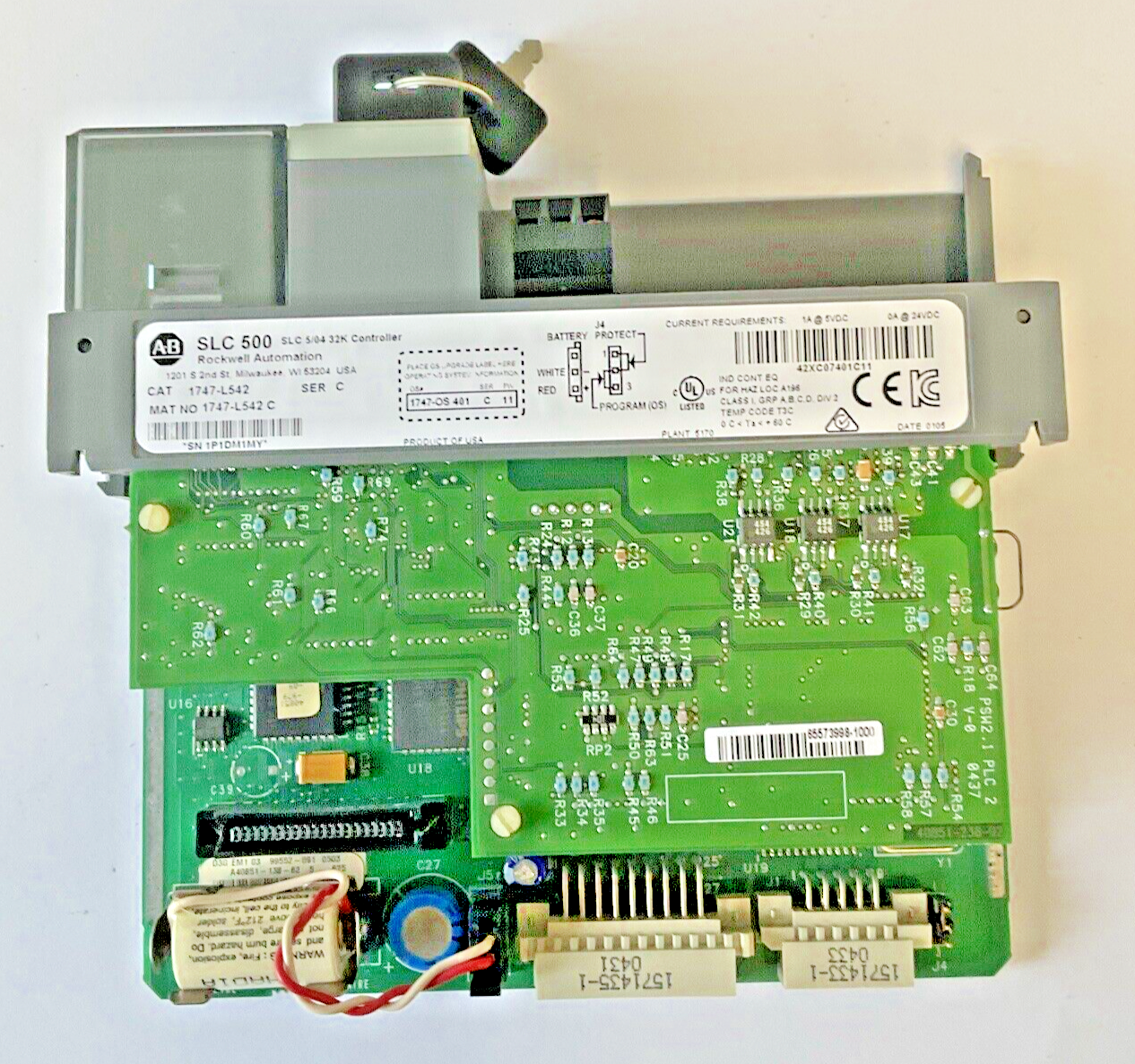 ALLEN BRADLEY 1747-L542 32K CONTROLLER SER.C 24VDC