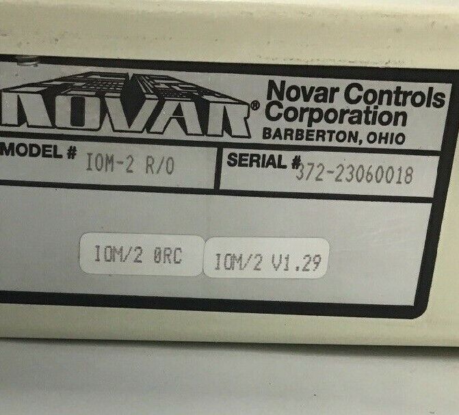 NOVAR IOM/2 R/O LOGIC ONE V1.29 INPUT/OUTPUT MODULE