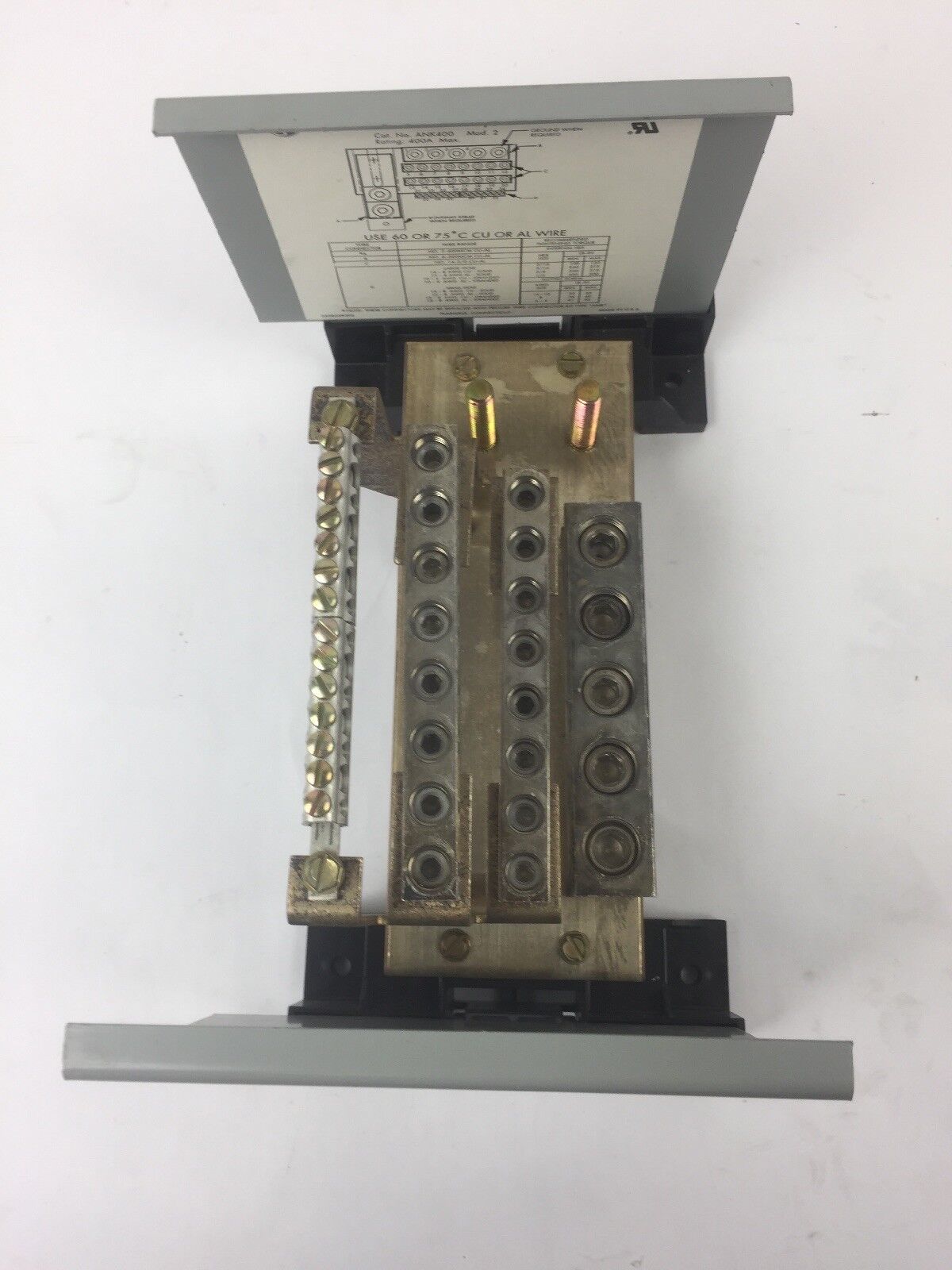 GE ANK400 MOD NO 2 PANELBOARD NEUTRAL ASSEMBLY 347VOLT 400 AMPS