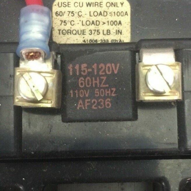 ALLEN BRADLEY 509-FO* SIZE 5 STARTER 600VAC 270A 200HP AF236 COIL 115-120V 60HZ