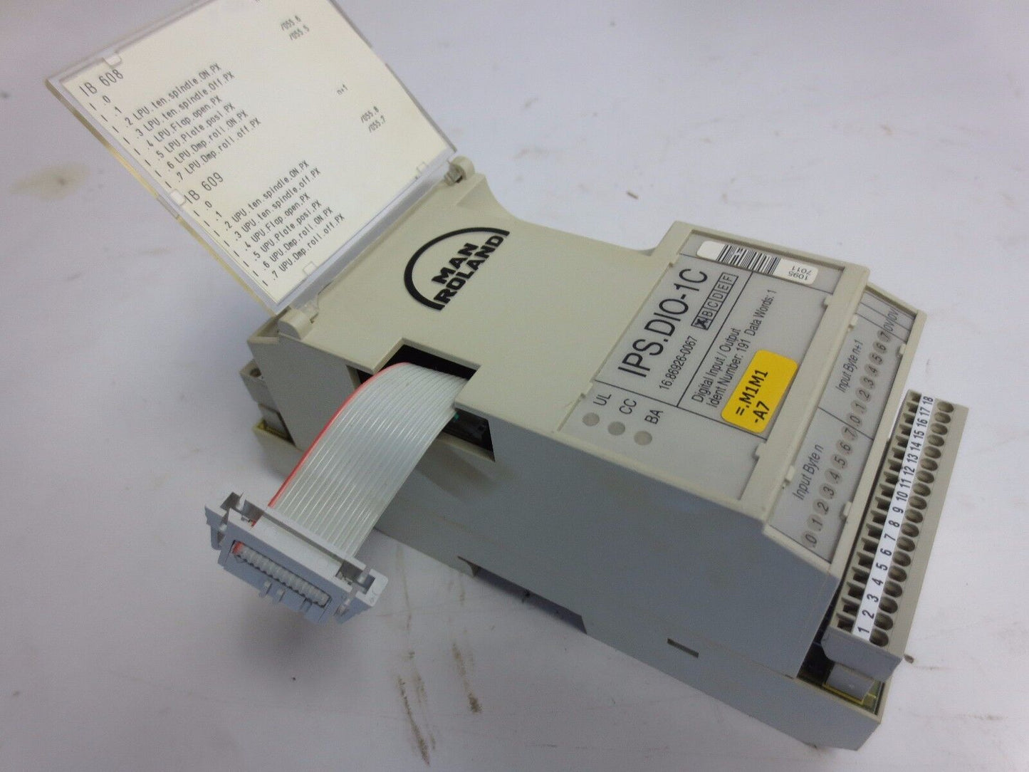 MAN ROLAND IPS.DIO-1C - Rev. A - DIGITAL INPUT/OUTPUT MODULE - 16.86926-0067