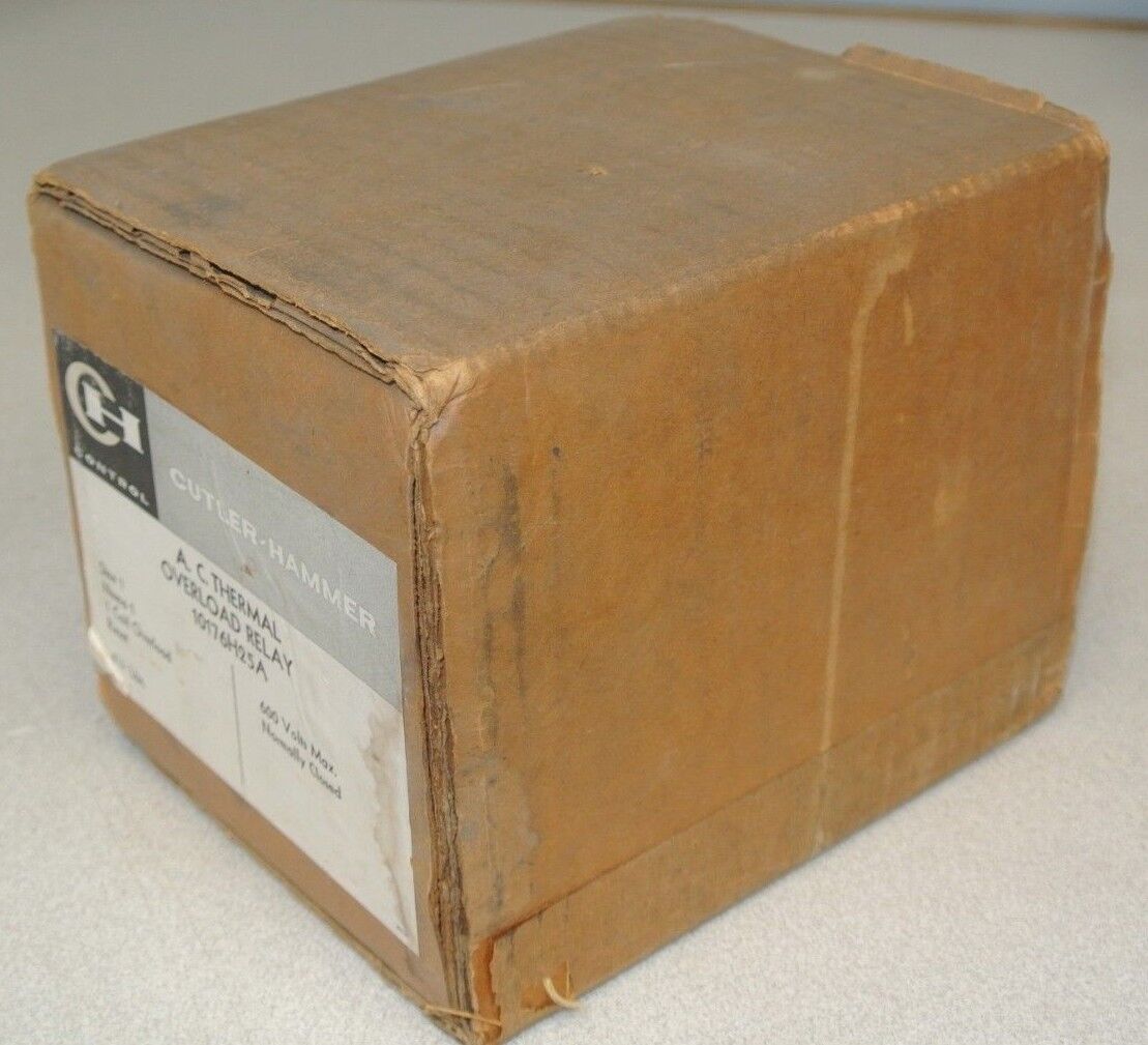 CUTLER-HAMMER 10176H25A AC THERMAL OVERLOAD RELAY / 600V / N.C. / NEW SURPLUS