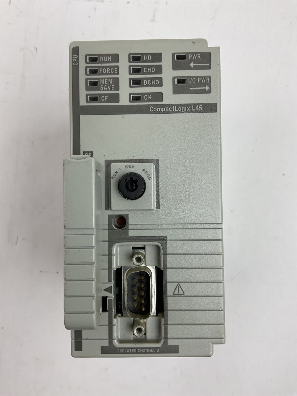 ALLEN BRADLEY 1768-L45 SER B F/W REV 1.04 LOGIX 5345 PROCESSOR UNIT 1768-L45/B