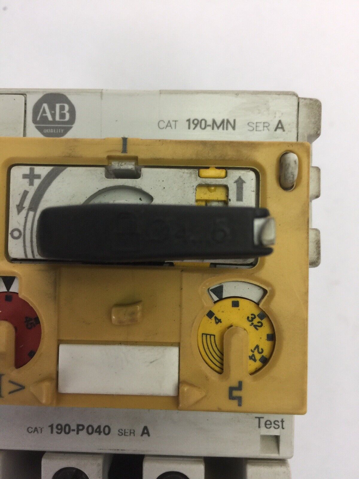ALLEN BRADLEY MOTOR STARTER 190-P040 SER A 190-MN SER A 190-A40 SER B COIL 120V
