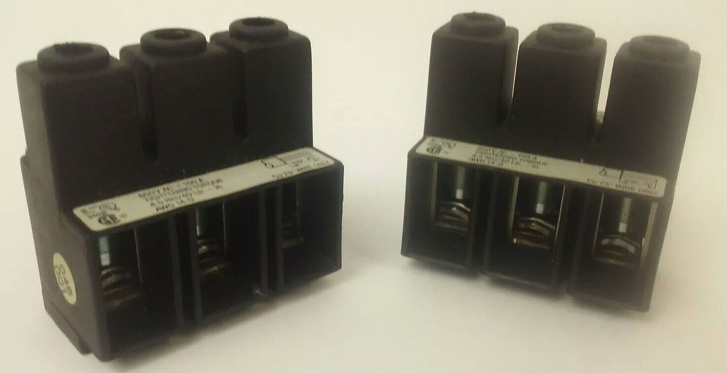 ALLEN BRADLEY 190-L2 SERIES A THREE PHASE EXTENSION TERMINAL 600V 100A(LOT OF 2)