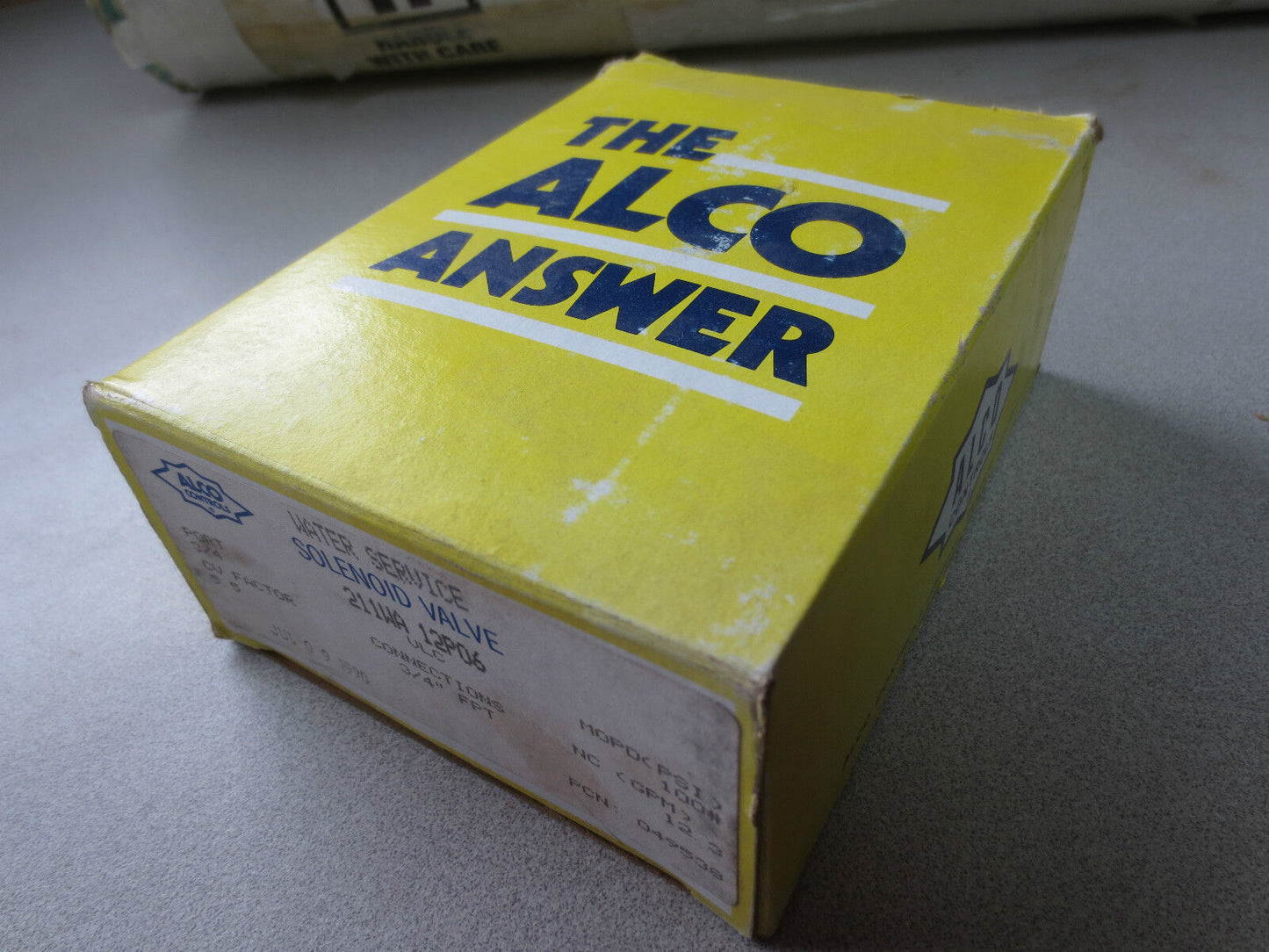 ALCO CONTROLS 211WA 12P06 WATER SERVICE SOLENOID VALVE 3/4' 12.3 GPM NEW SURPLUS