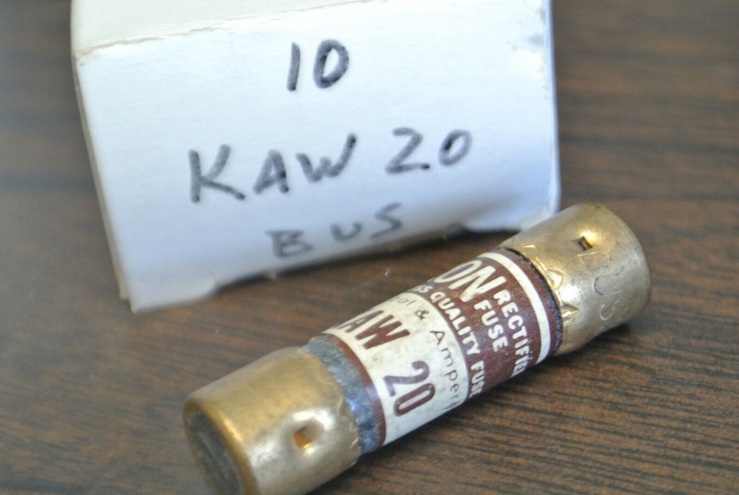 BOX of 10 / BUSSMANN / TRON KAW20 RECTIFIER FUSE / 130VAC / 20A / NEW SURPLUS