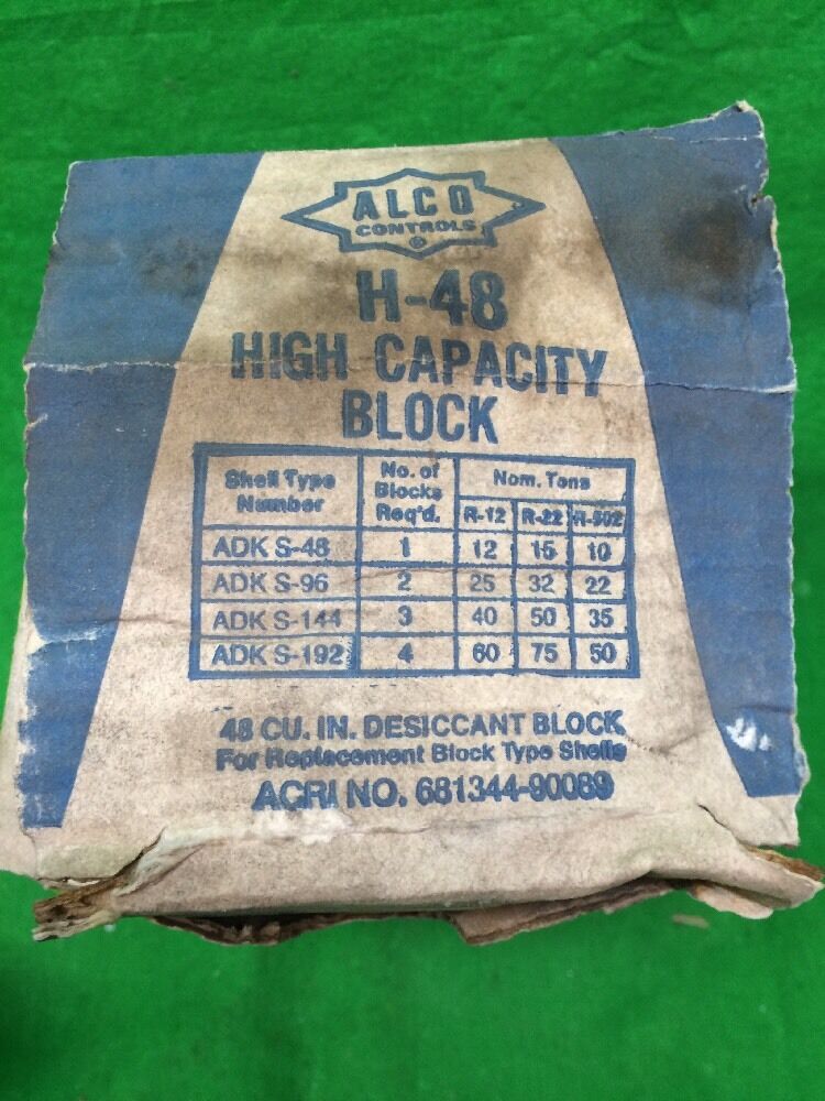 ALCO CONTROLS HIGH CAPACITY DRIER BLOCK, H-48