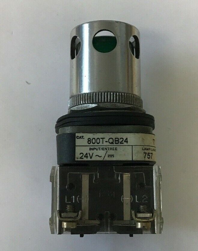 ALLEN BRADLEY 800T-QB24 SER T 24VAC/VDC PUSH BUTTON GREEN