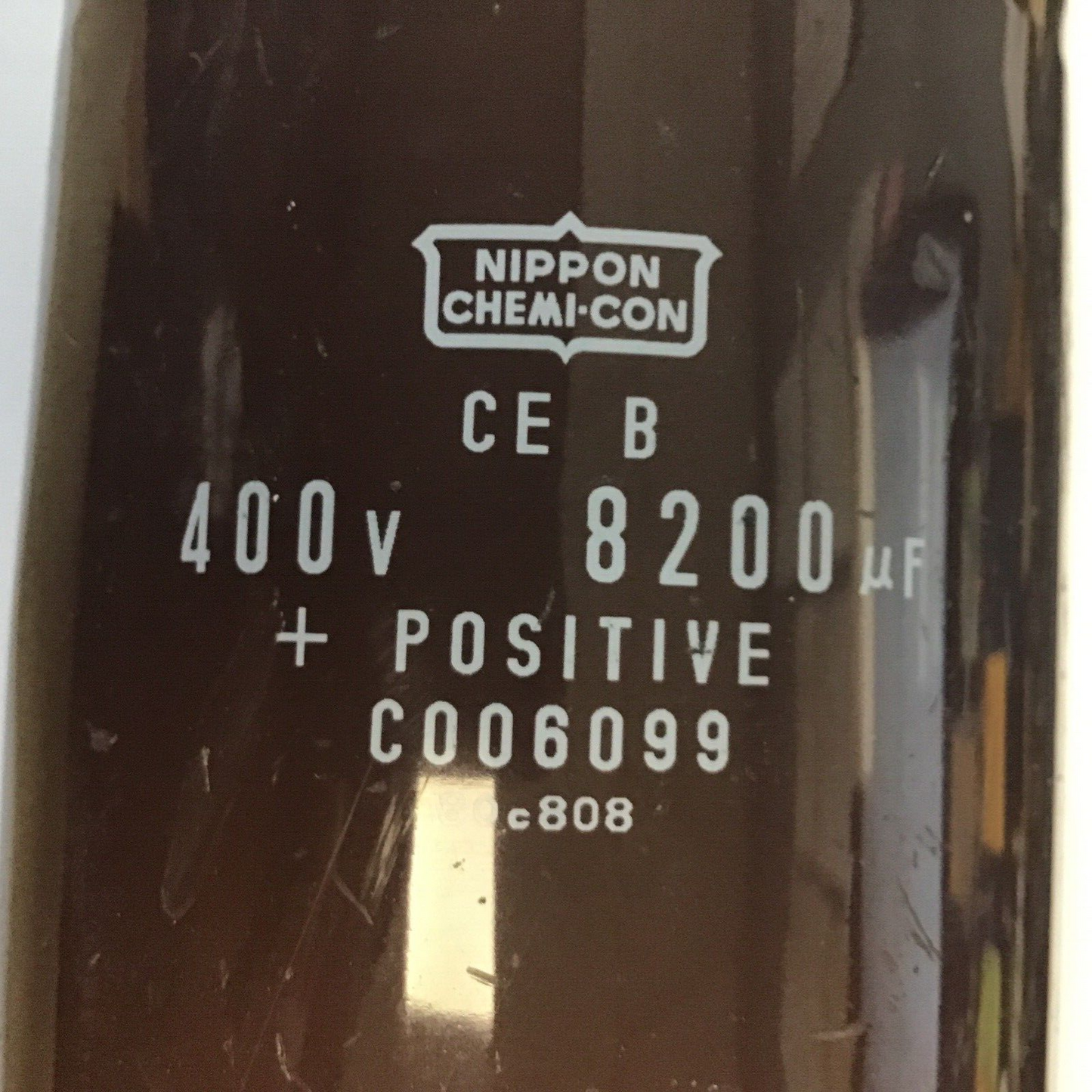 NIPPON CHEMI-CON C006099 CAPACITOR 400V 8200UF
