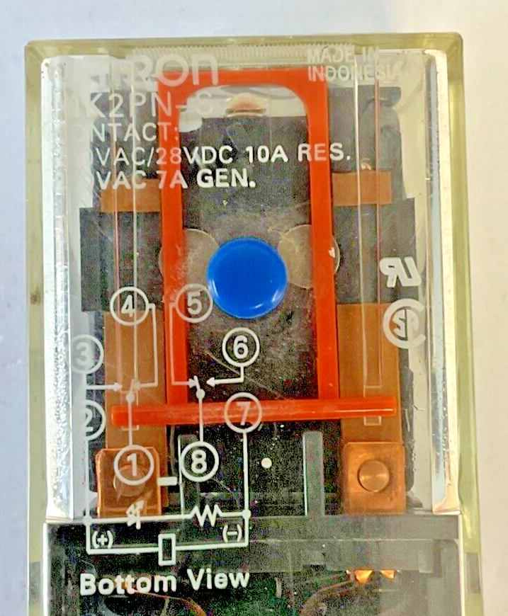 OMRON MK2PN-S RELAY 10A W/YOUNG NDS 8 BASE 300V 10A** LOTOF2**